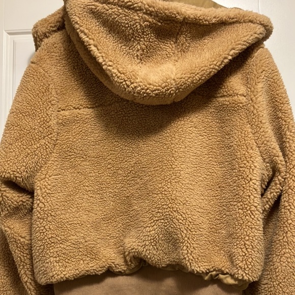 NWT Stitch and Feather Signature8 Fluffy Oversized Teddy Bear Hoodie Jacket - Picture 3 of 16